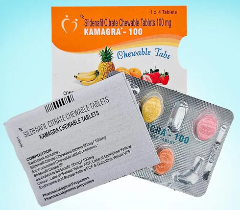 Kamagra 100 dropsuri masticabile cu arome 4 dropsuri